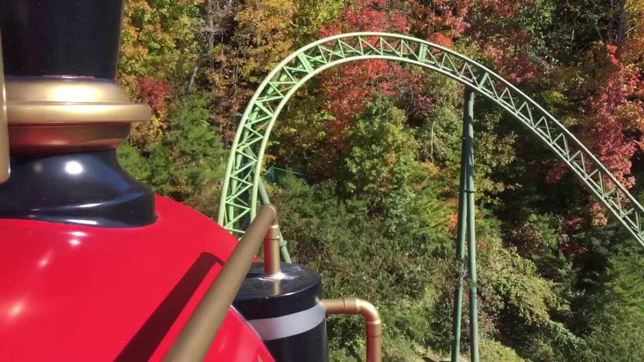 Dollywood Rides Firechaser Express Dollywood Roller Coaster Front Row POV On Ride HD