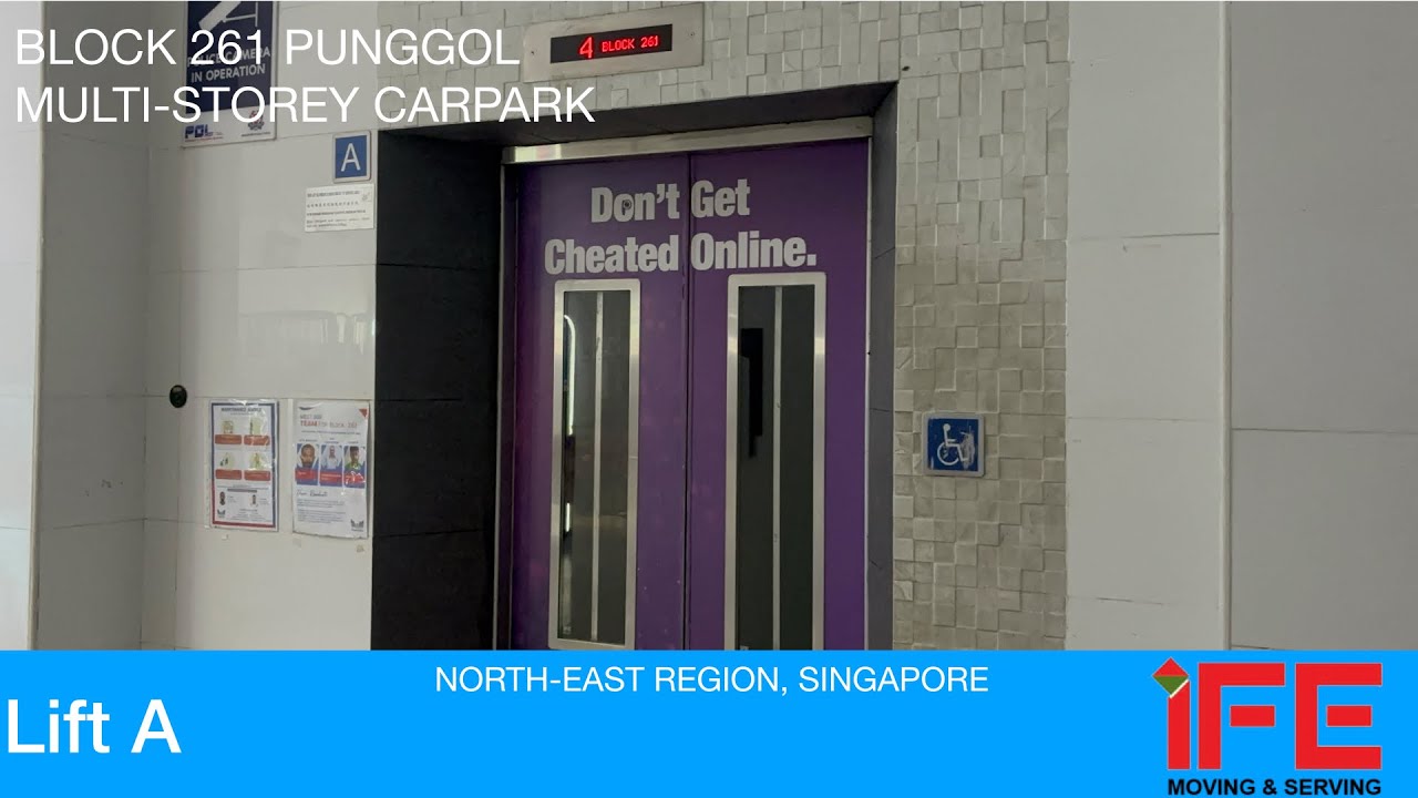 HDB Block 261 (MSCP) Punggol || IFE Elevator 🚘 