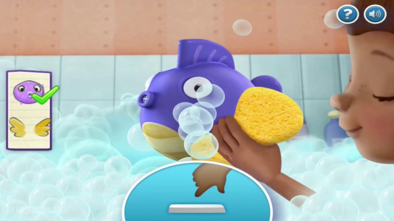 Doc McStuffins - Full Game of Bathtime! - Walkthrough - Disney Jr. Game in English