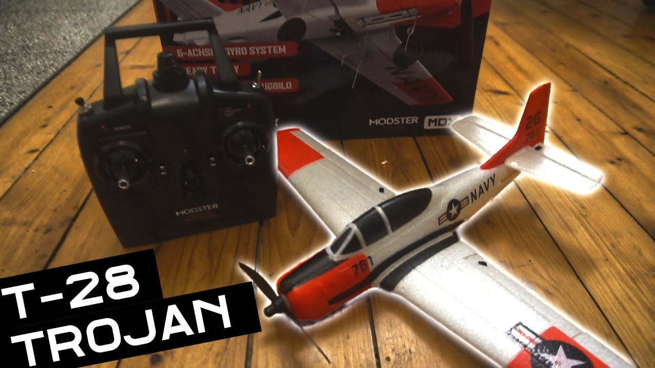 T 28 Trojan RC Plane | Unboxing & First Flight