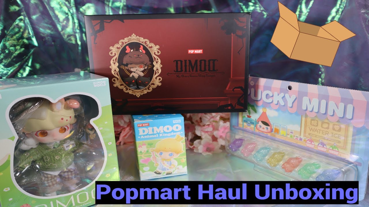 Popmart Haul, Dimoo Unboxing ~Dimoo Holiday Rabbit, Acrylic Puzzle, AnimalKingdom, Mini Pucky~