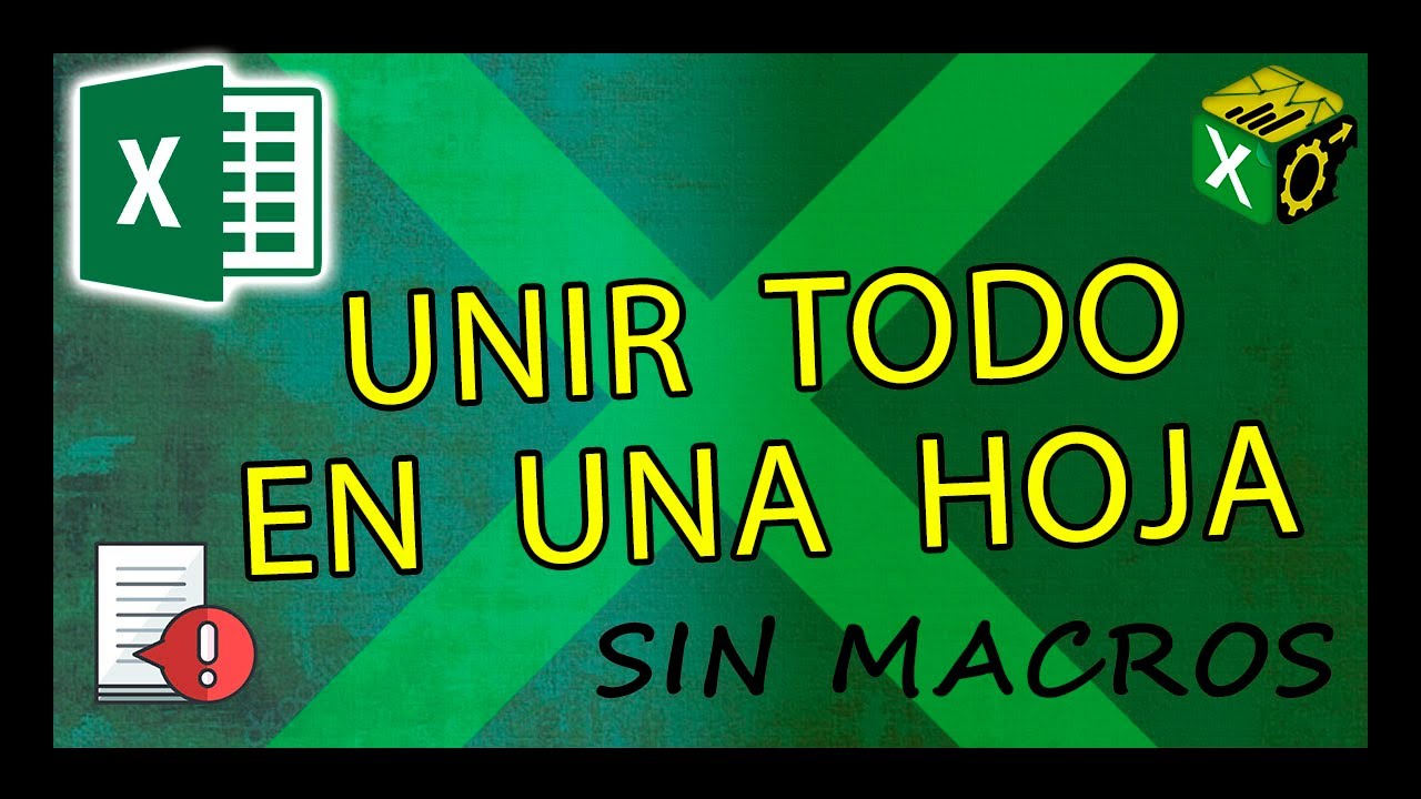 Consolidar hojas en Excel📄📄SIN MACROS 😱😱 Juntar hojas en una sola [2022]👍👍