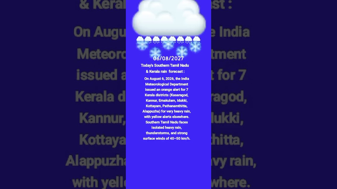 Rain alert Tamil Nadu & Kerala (south). #weather #western ghats #forecast #rain #temperatures