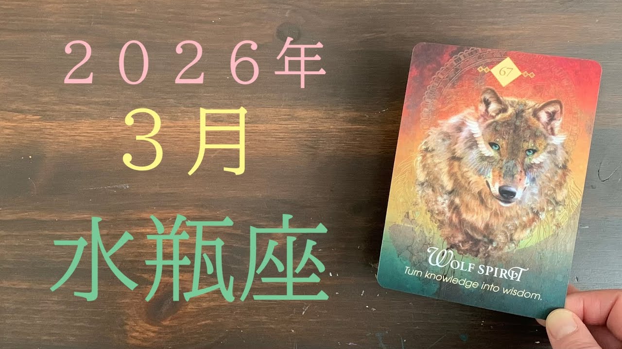 【水瓶座♒️2026/3月】お待たせしました❣️ただただ良い！まだまだ飛躍🦅✨