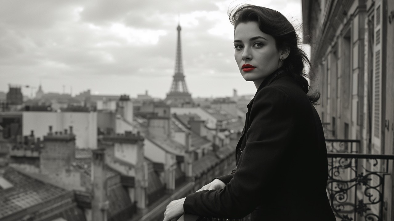 Dreaming Over Paris 🌇 Romantic Vintage French Jazz & City View Ambience 🇫🇷