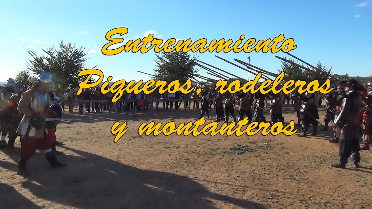 Entrenamiento de rodeleros, montanteros y piqueros. Belmonte 2021.