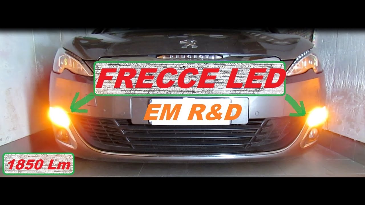 Peugeot 308 208 frecce anteriori LED come sostituire le lampadine - how to replace the arrows A