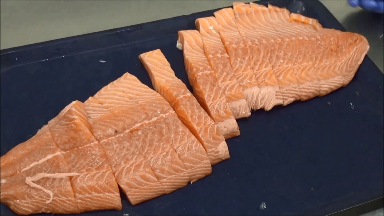 DSI DB20 Dual-Blade Portioning System - Salmon