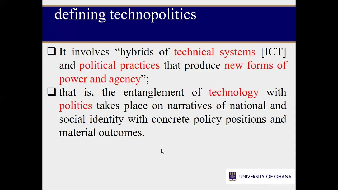 Technology and politics