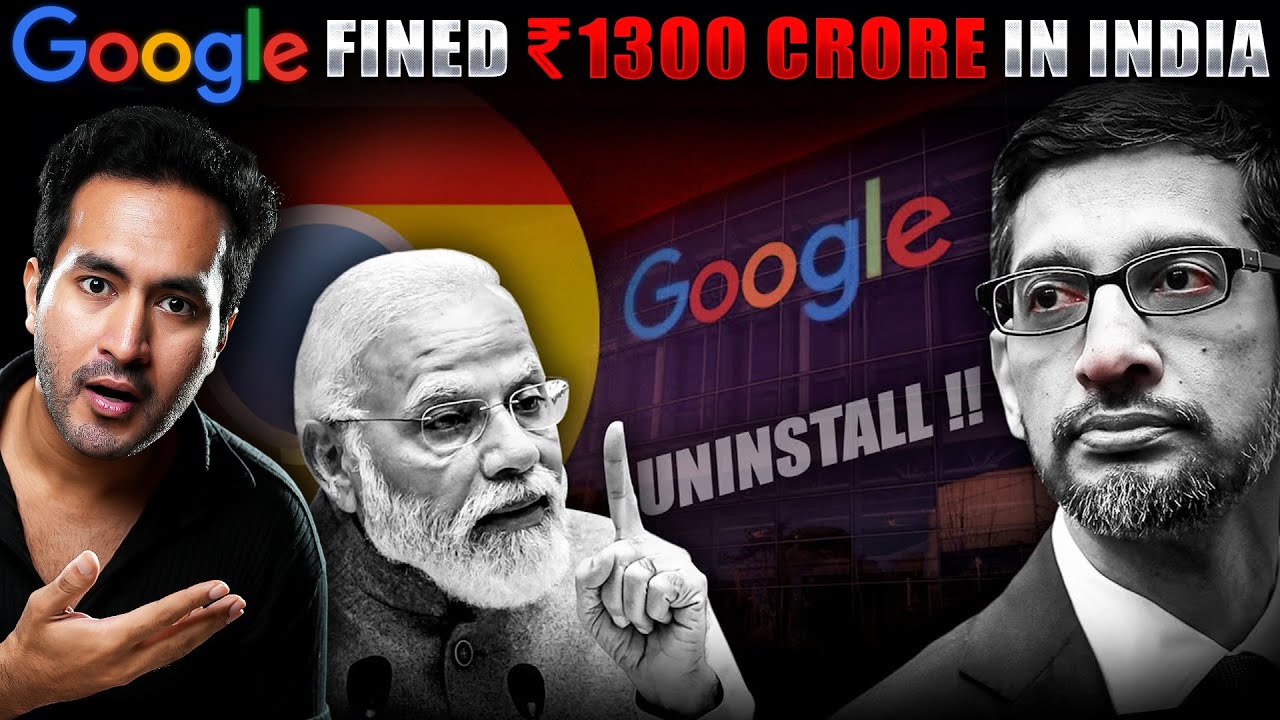 Why INDIA Slapped a FINE of ₹1300 Crore on GOOGLE? | Dark Reality of Google