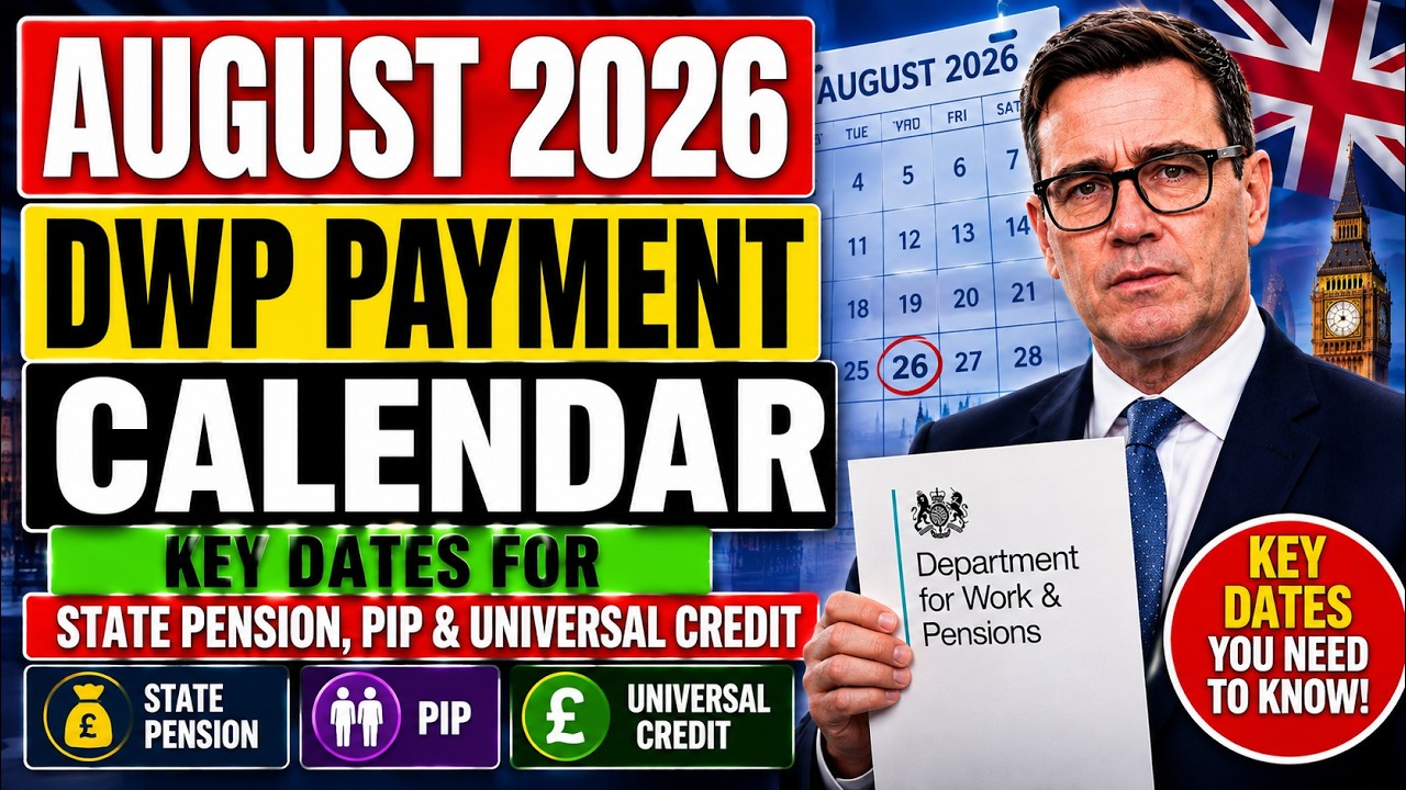 DWP August 2026 Payment Dates REVEALED &ndash; State Pension, PIP & Universal Credit Changes You Must Know