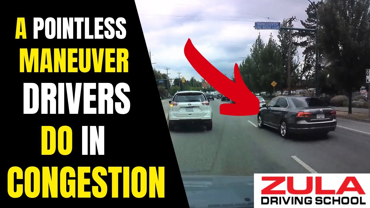Is it worth changing lanes for congestion in your lane if the light is red up ahead?