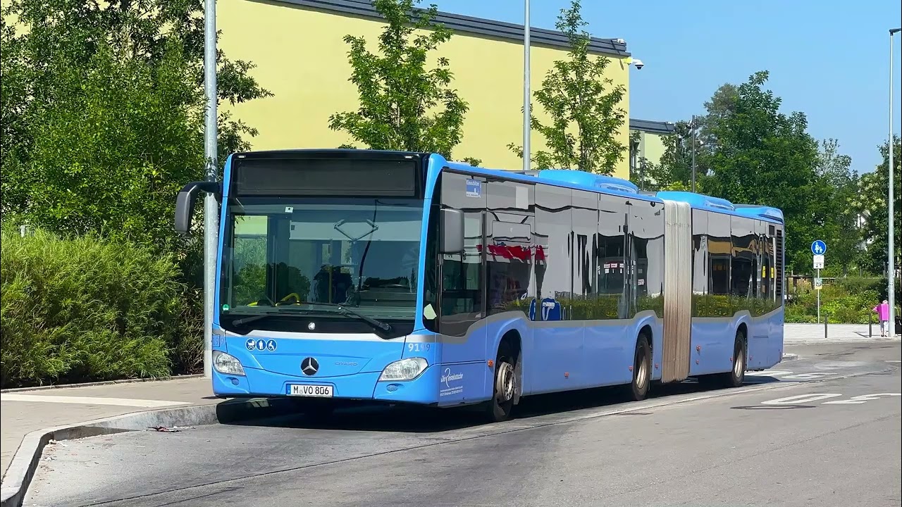 #385 Mercedes-Benz Citaro C2 G Hybrid |extrem lauter Hydrolüfter + Schaltung gestört |MVG München