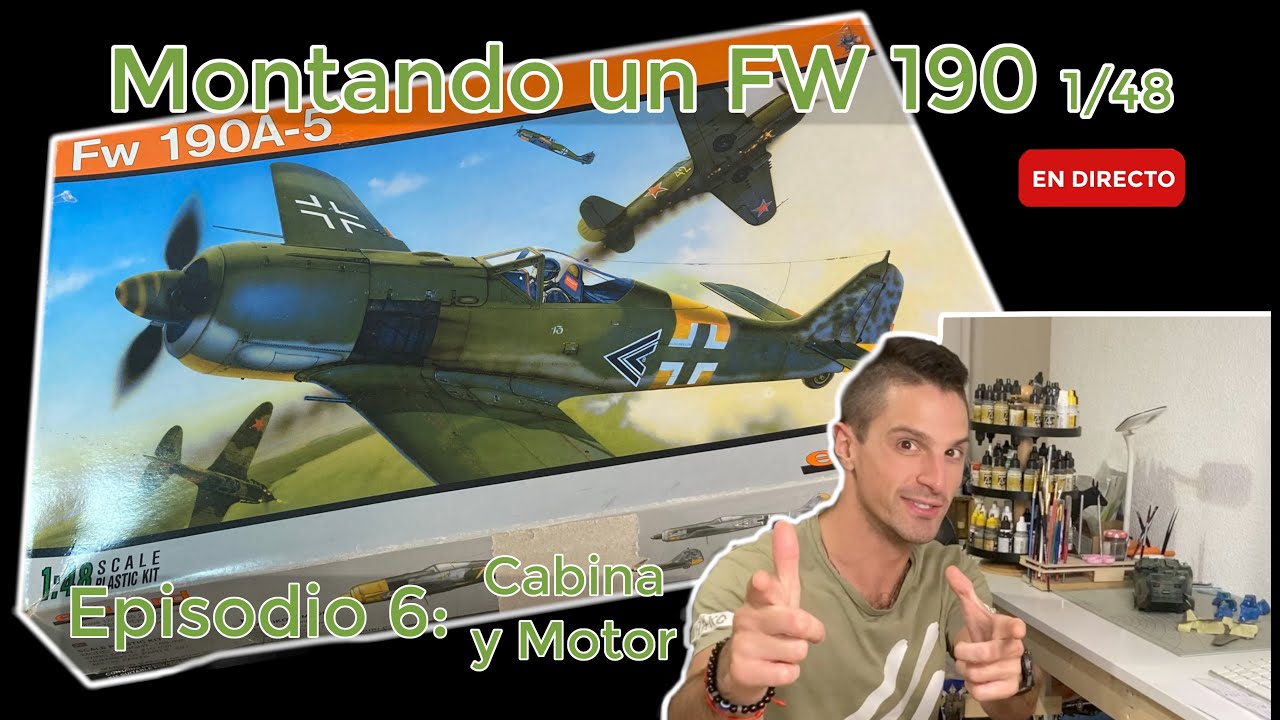 🛠️ Directo de Modelismo Paso a Paso - Episodio 6: Terminando la Cabina y con el Motor✈️🔥