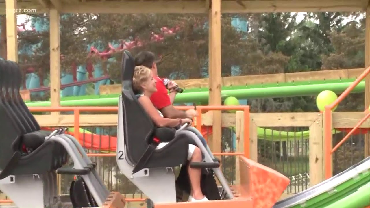 Kevin rides Tantrum rollercoaster at Darien Lake