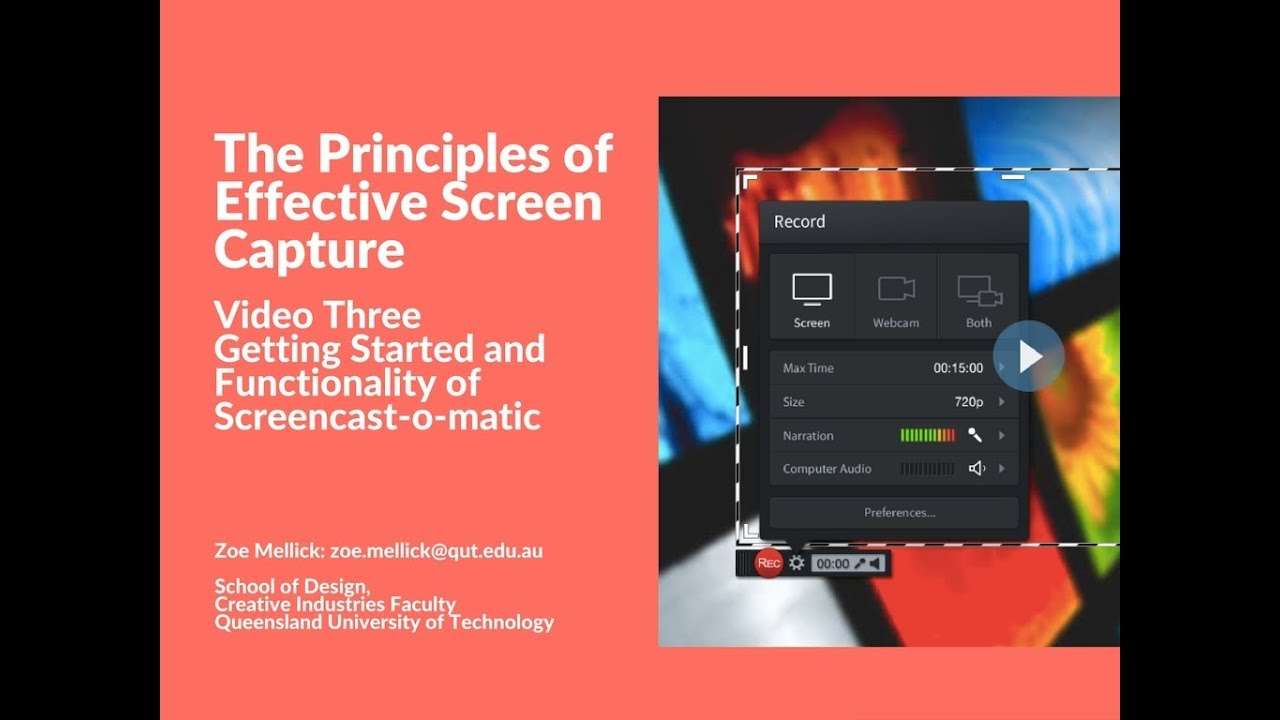 The Principles Of Effective Screen Capture (Video 3 of 3)