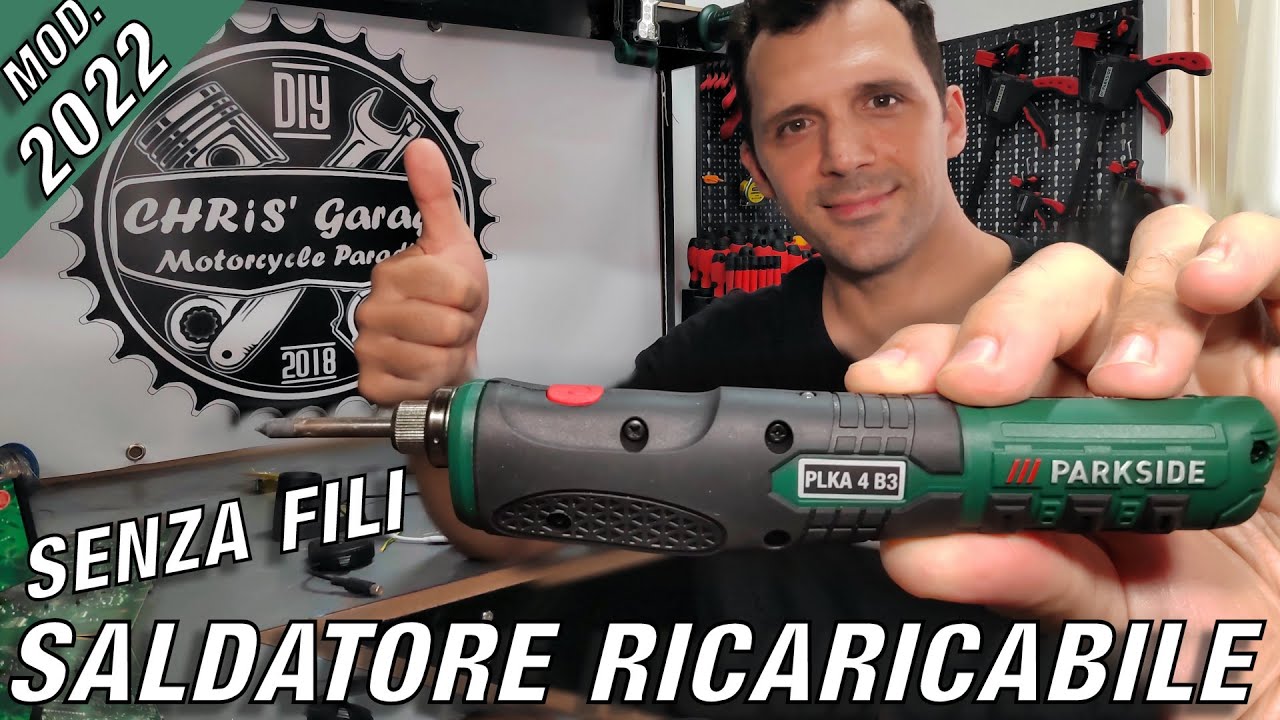 Saldatore Ricaricabile SENZA FILI per piccoli lavoretti - PARKSIDE PLKA 4 B3 - Modello 2022
