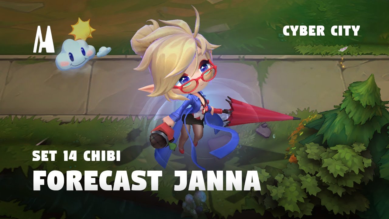 CHIBI FORECAST JANNA | FINISHER, BOOM, EMOTES | TFT SET 14