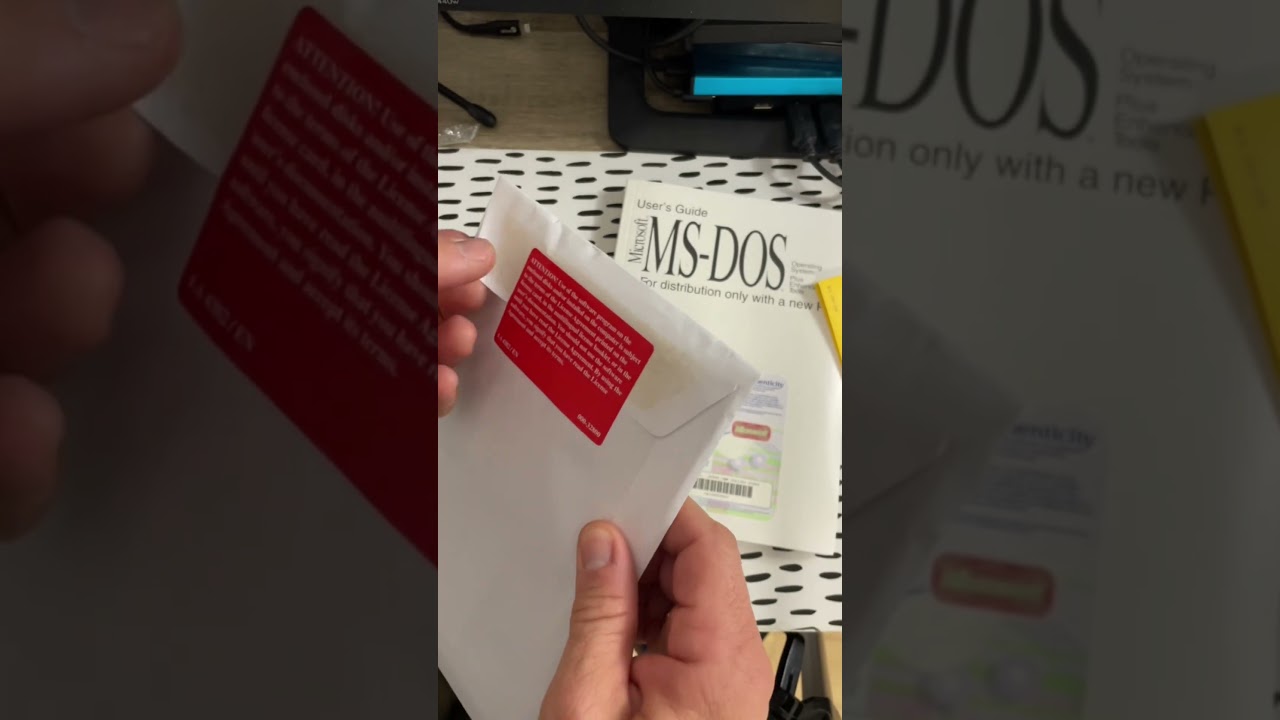 MS-DOS 6.22 - unboxing (do Retro PeCeta) #msdos #retrogaming