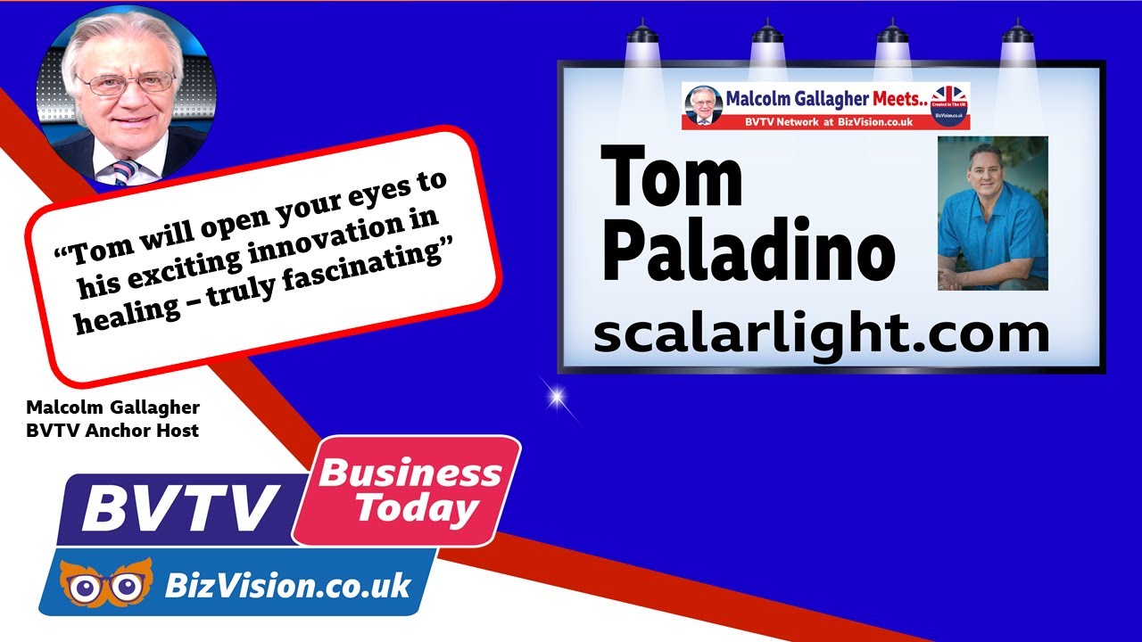 Wellness & healing innovator, Tom Paladino talks about ScalarLight on BVTV Business Today Show