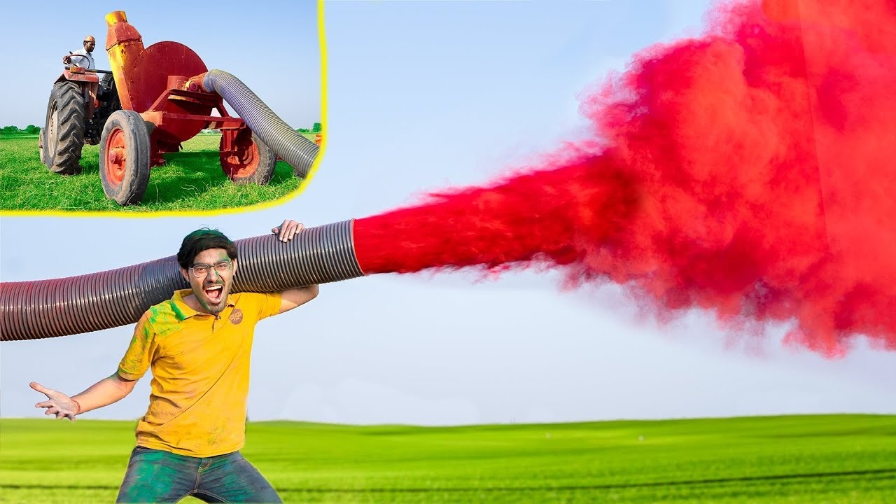 Crazy Xyz New Videos:✅🔥Biggest Gulaal Machine 😱 1 सेकंड में उड़ गया पूरा गुलाल | 100% Working