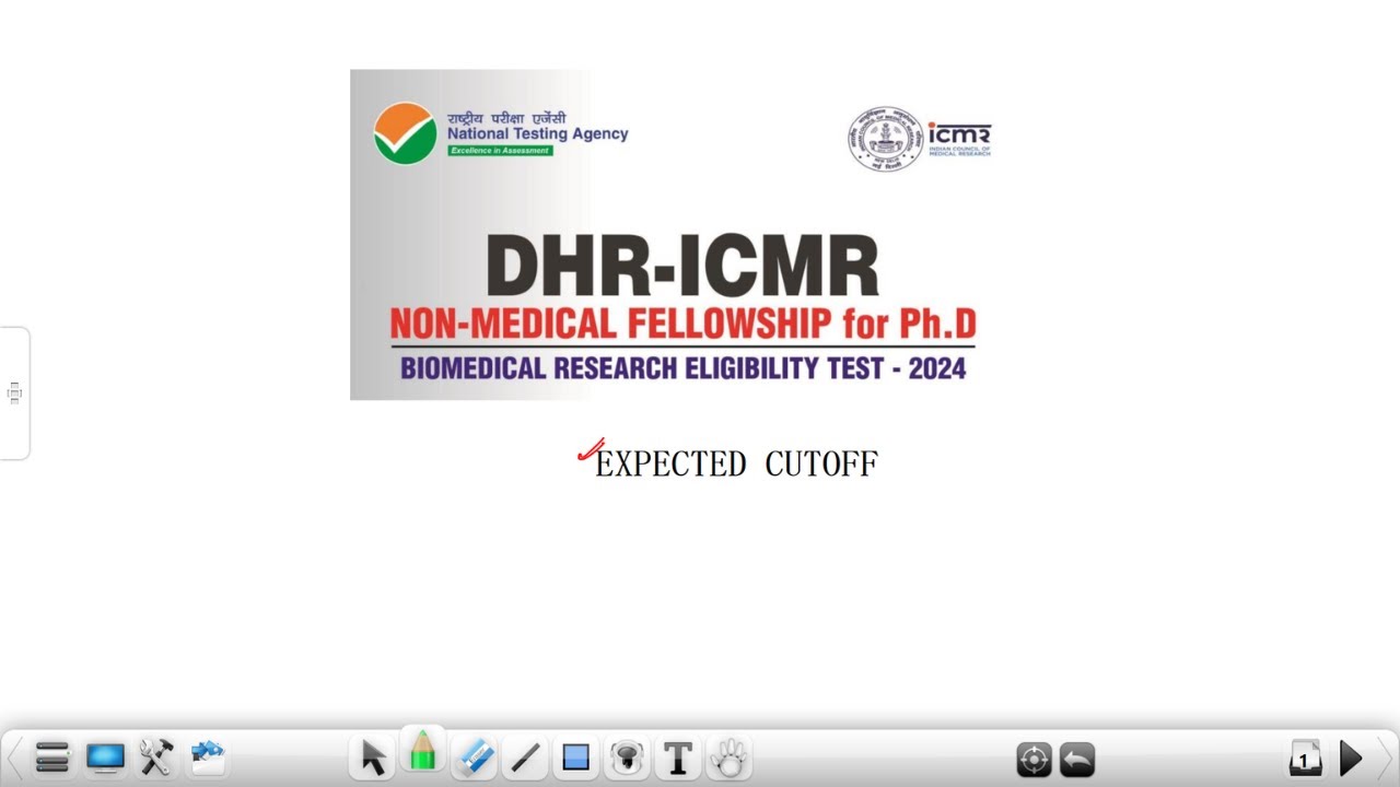 DHR ICMR BRET JRF 2024 Expected Cut-off | Exam Level | Complete Analysis✅