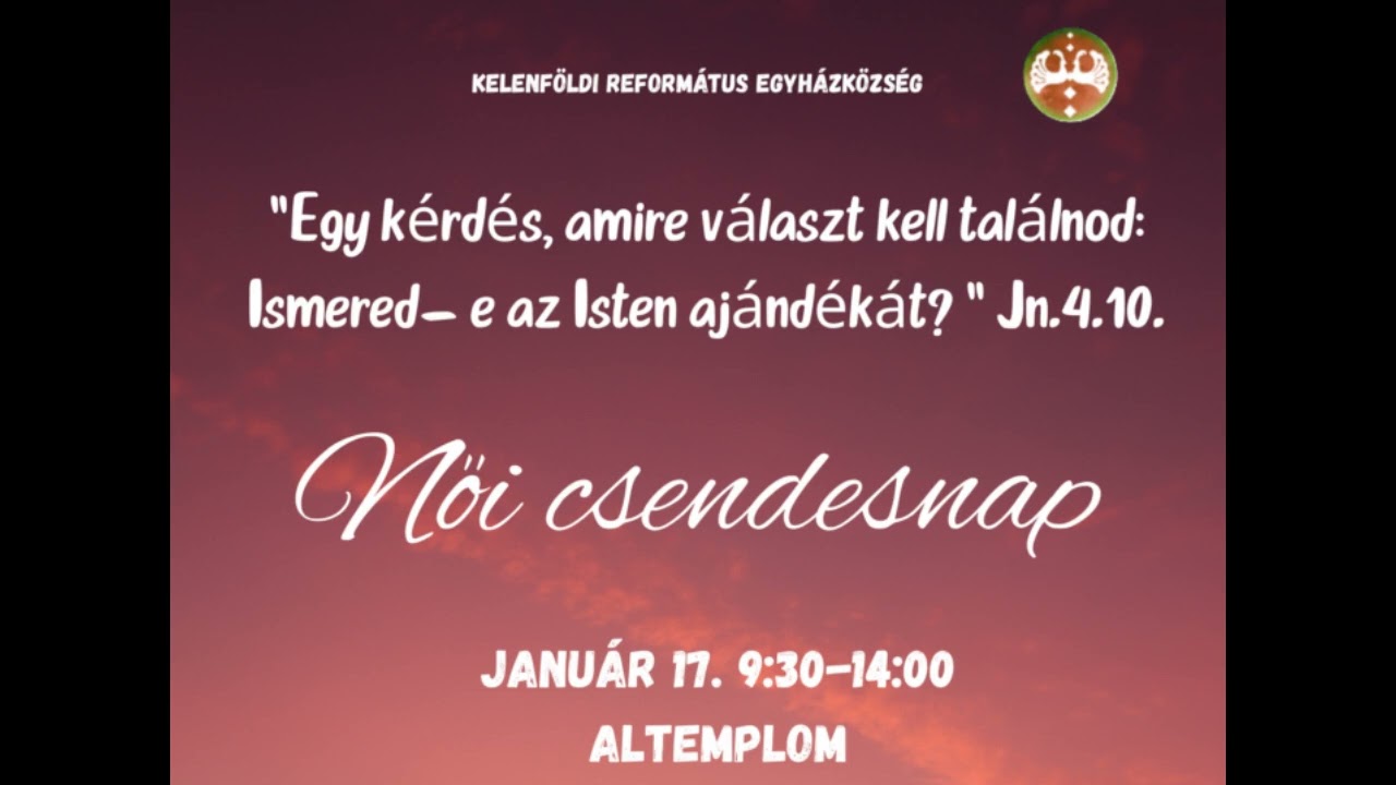 Női csendesnap - 2026.01.17.