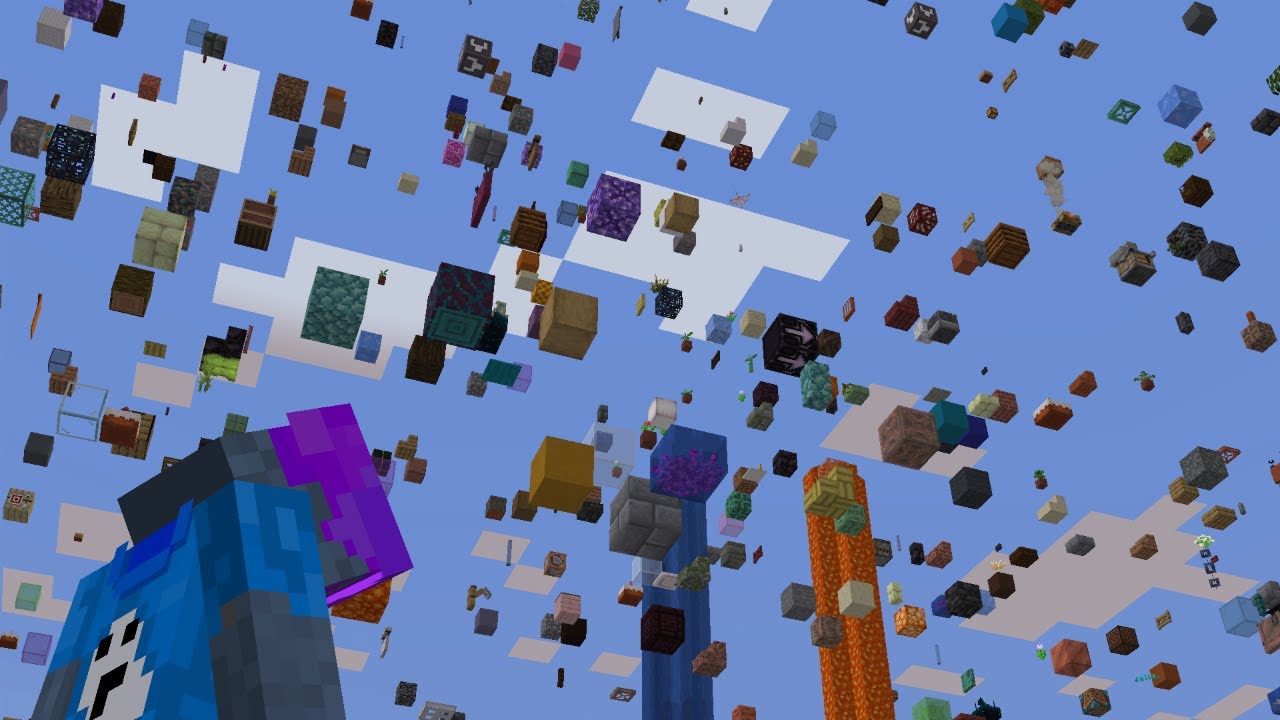 Beating A Randomly Generated Minecraft Map - SkyBlocks