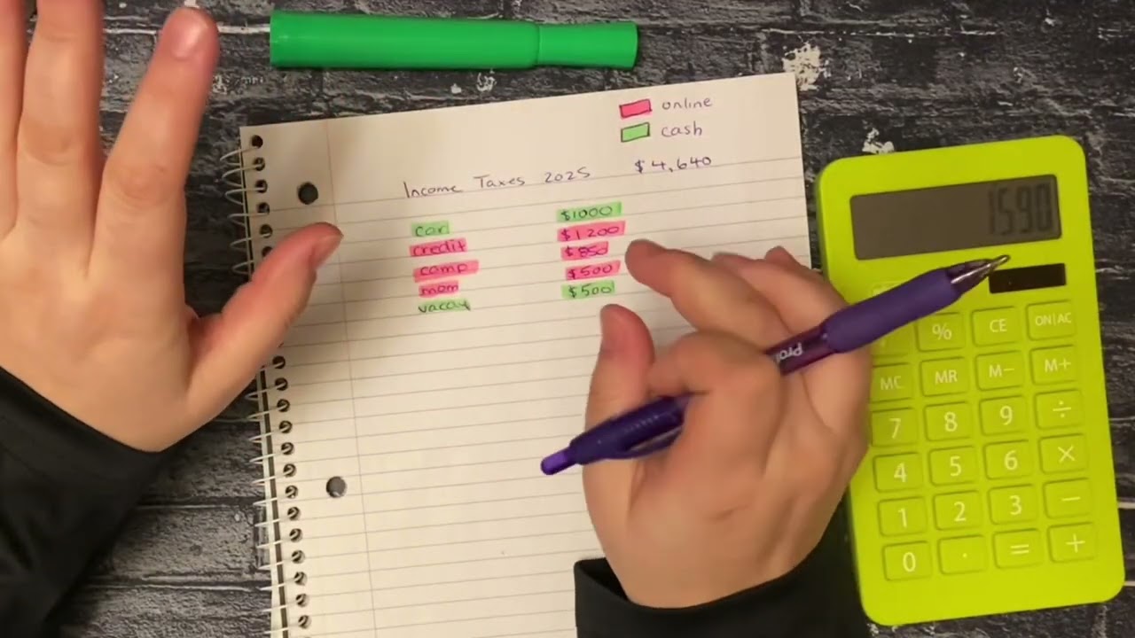 Budgeting My 2025 Tax Return 