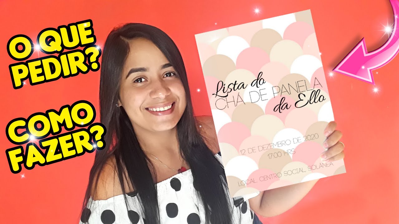 LISTA DE PRESENTES - CHÁ DE CASA NOVA