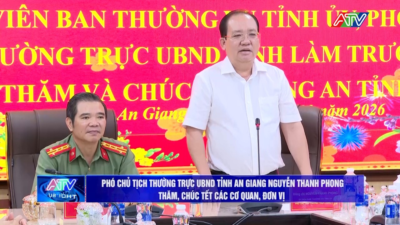 Phó Chủ tịch Thường trực UBND tỉnh An Giang Nguyễn Thanh Phong thăm, chúc Tết các cơ quan, đơn vị