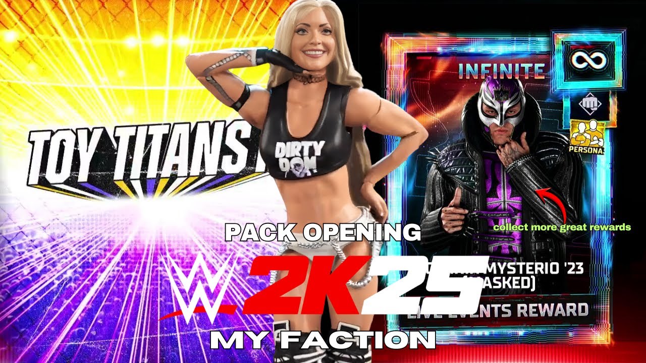WWE 2K25: Моя фракция (наборы Toy Titans, 2 игры) Геймплей (PS5)