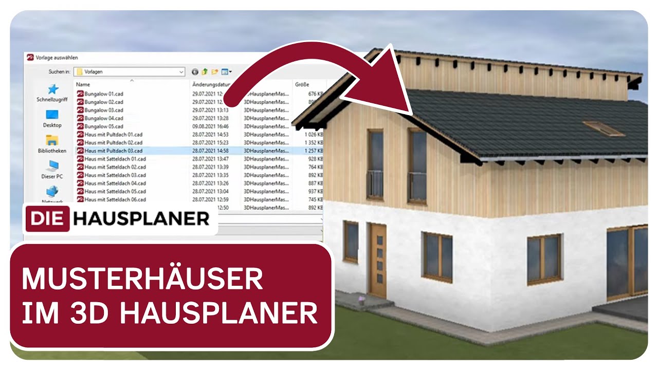 Musterhäuser im 3D HAUSPLANER