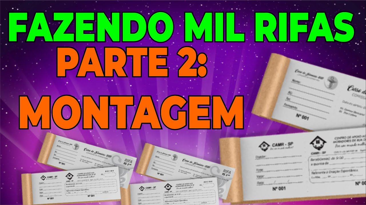 Produção de MIL Rifas - Serrilha, Colagem e Corte - Gráfica Rápida