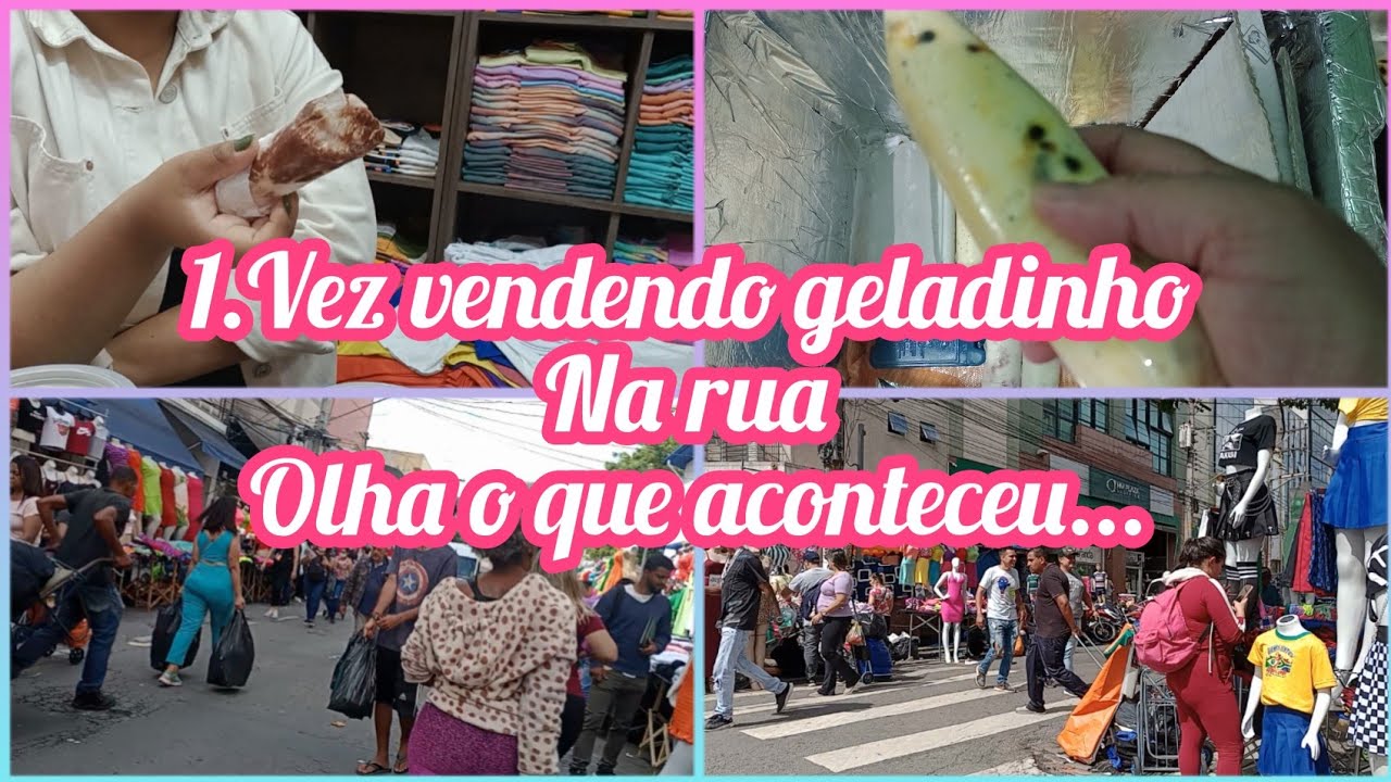 Primeira vez vendendo geladinho na rua ...não era pra ter acontecido isso 😕