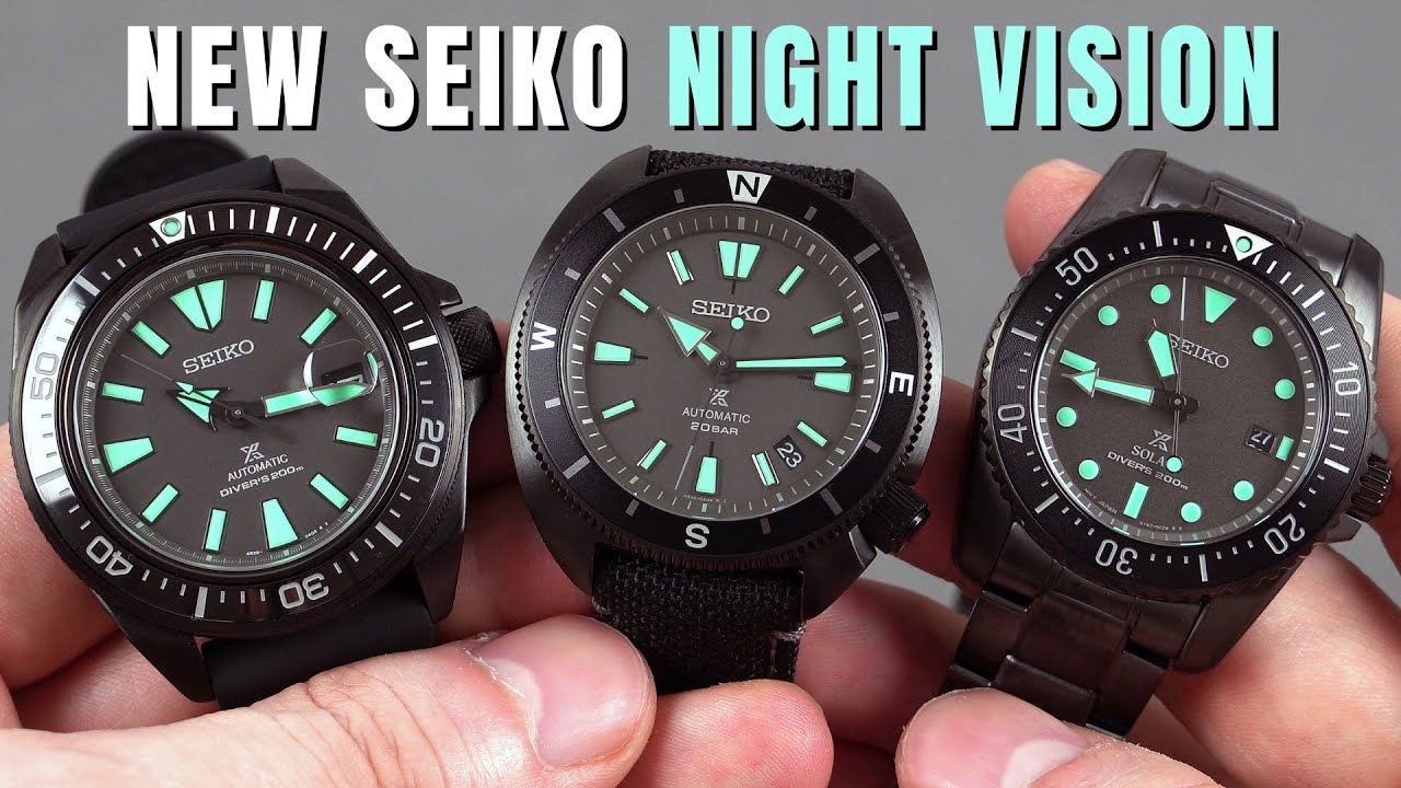 New Seiko Prospex Night Vision Limited Edition: SRPH97K1, SRPH99K1, SNE587P1 | Hands-on Review