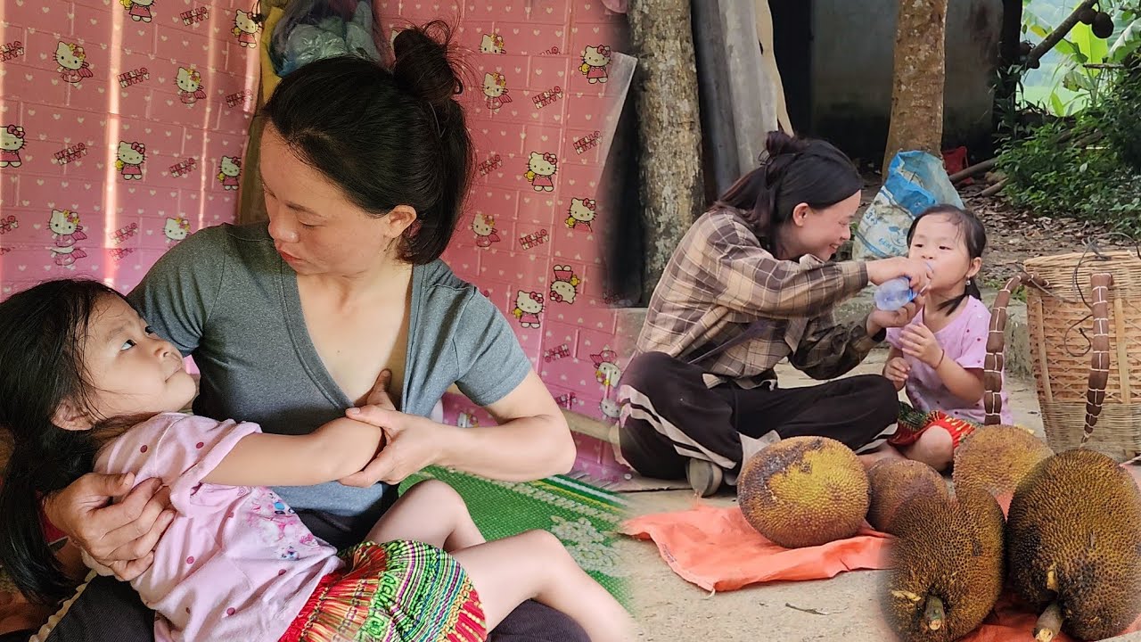 Kim and My have harvested delicious ripe jackfruits to bring to the market to sell.