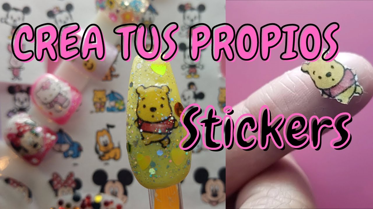Haz tus propios stickers para uñas | Nail sticker