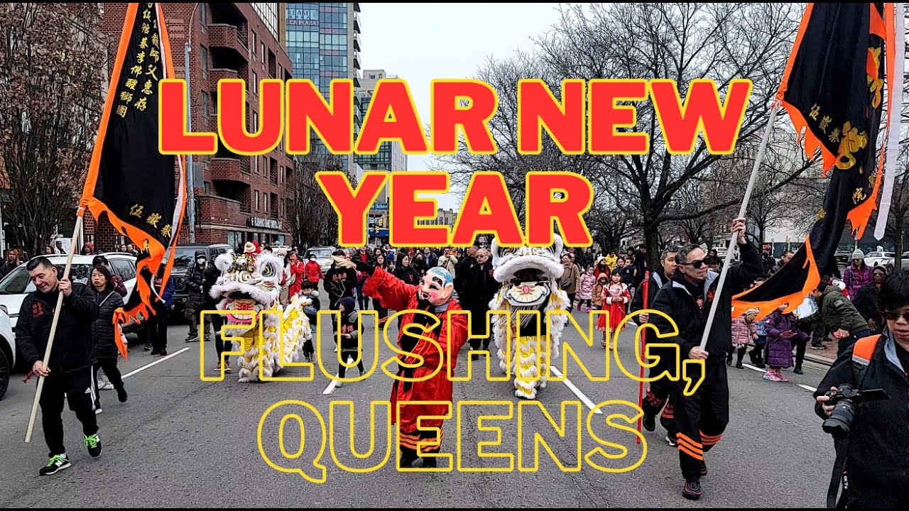 Lunar New Year Parade 2024 Walk - Flushing, Queens Chinatown New York City [4K]