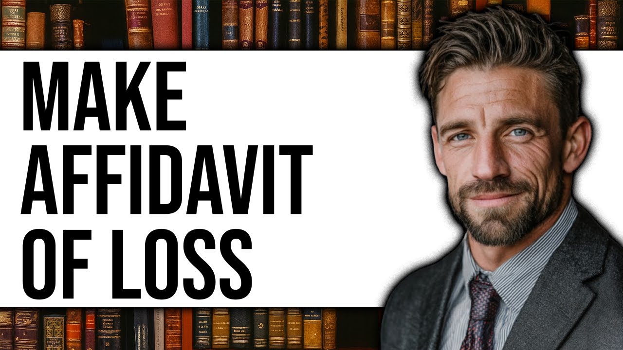 How To Make Affidavit Of Loss