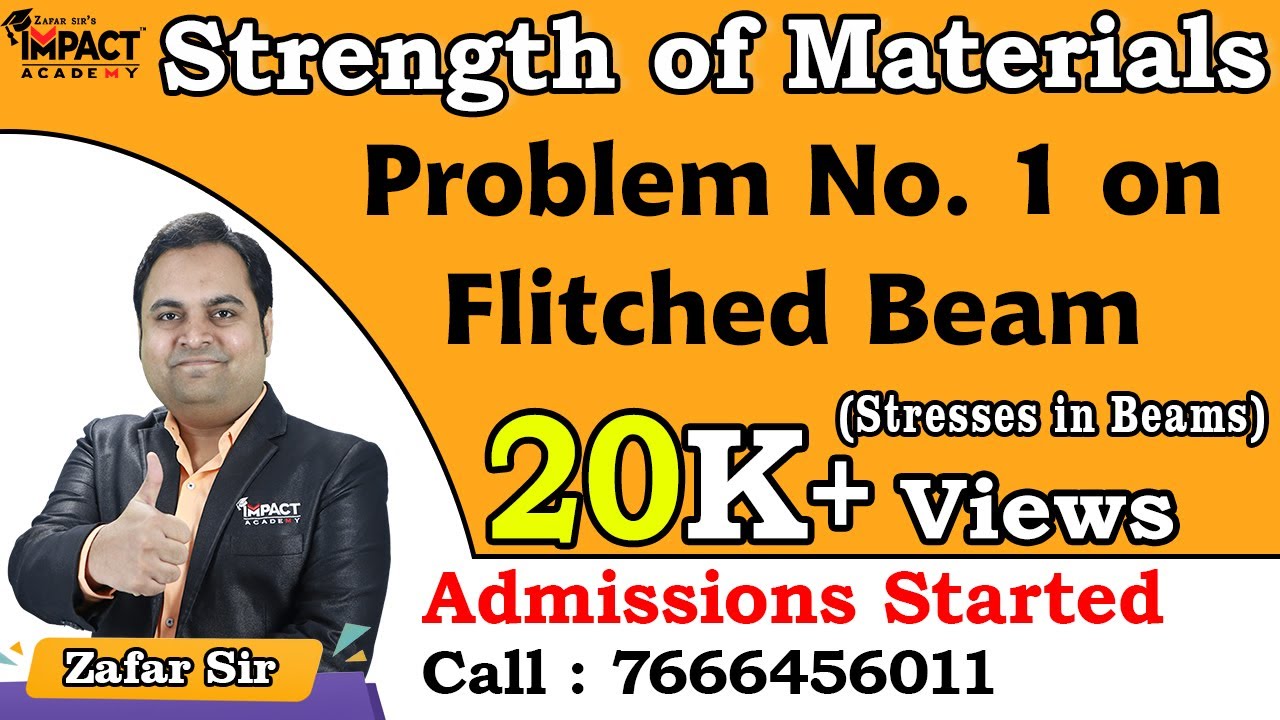 Problem No. 1 on Flitched Beam | Stresses in Beams | Strength of Materials 