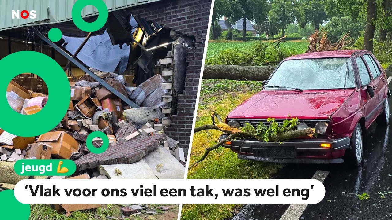 Kinderen in Winterswijk over noodweer