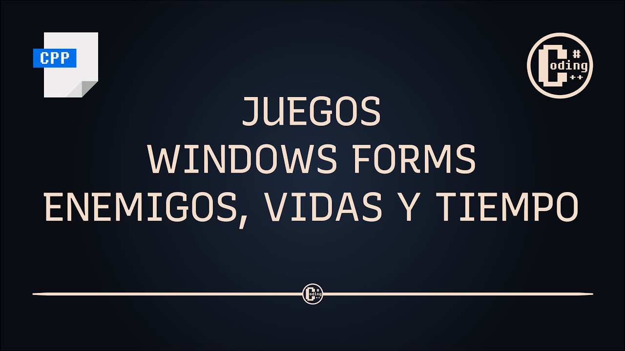 Juegos Windows Forms C++/CLI - Enemigos, Vidas y Tiempo