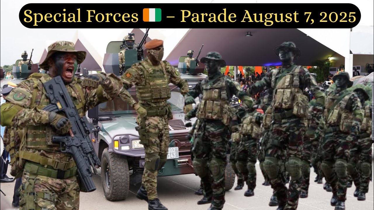 Ivory Coast Special Forces Parade 2025 Highlights