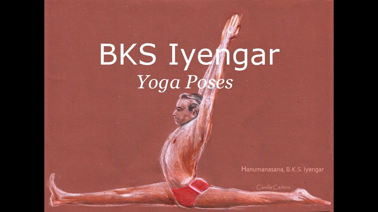 BKS Iyengar-Yoga Poses-Asana. Pencil Drawings, YogaArt, Kunst, Zeichnung
