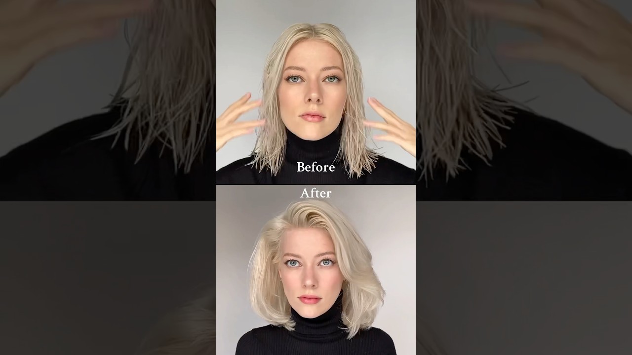 HOW TO BLOW DRY SHORT HAIR WITH DYSON AIRWRAP BIG VOLUME #dysonhair #hairdryer #hairhacks  #shorts