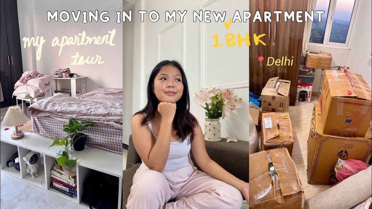 Moving into my new apartment🛋️| 1BHK room tour & first few days of living alone in my new apartment 