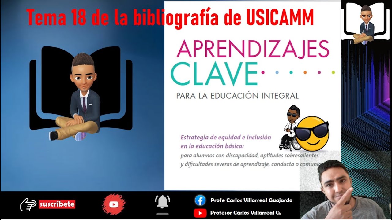 USICAMM Tema 18/Estrategia de equidad e inclusión. Conceptos clave, términos correctos y DUA.