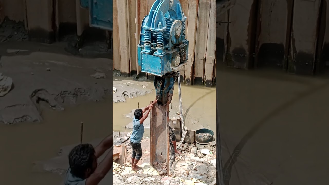 How is machine fitting for steel sheet piling done?
