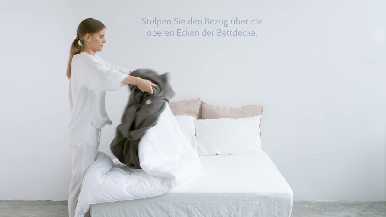 So beziehen Sie eine Bettdecke in Sekunden | Linen Tales